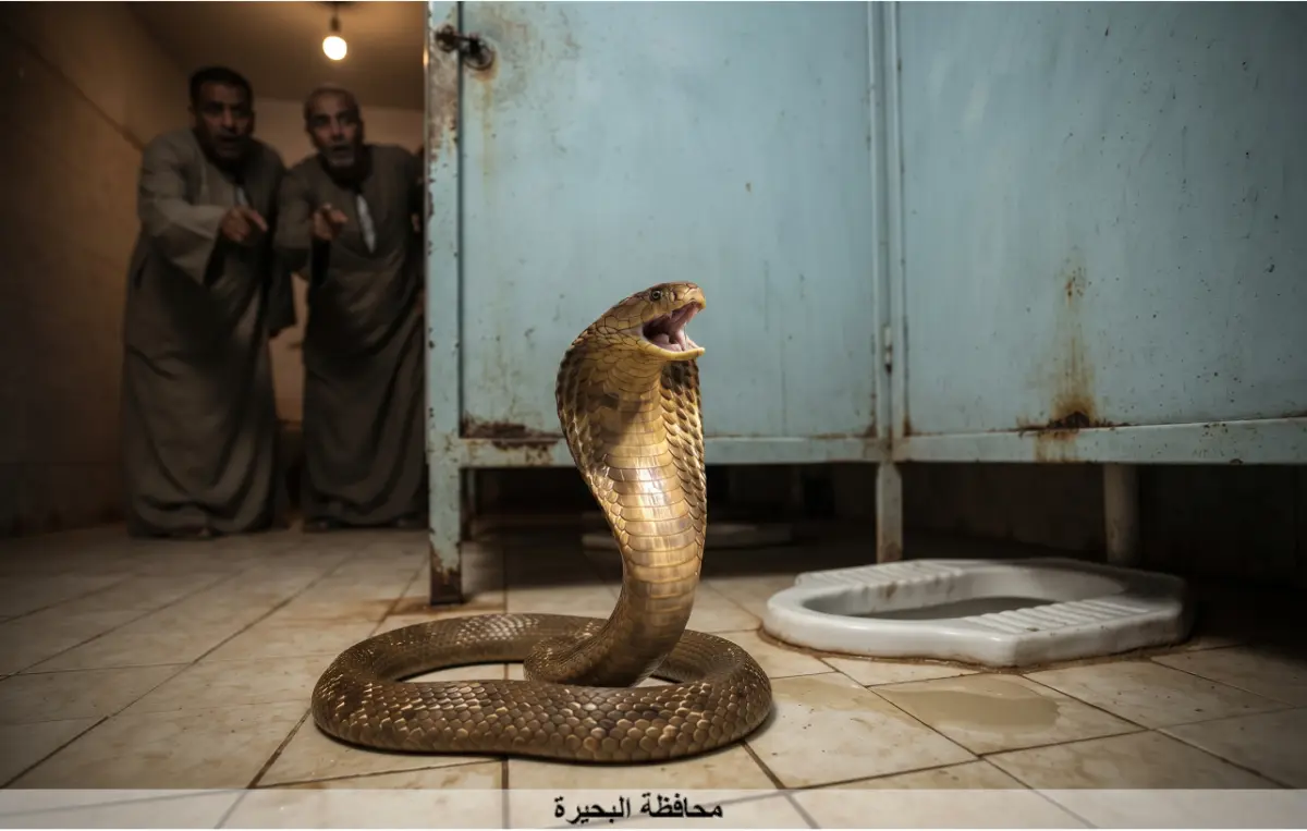 رعب في البحيرة.. ظهور ثعبان داخل دورة مياه مسجد بقرية عبد السلام عارف بمركز بدر وحالة من القلق بين الأهالي 🐍