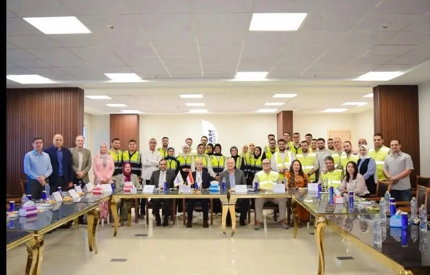 رئيس جامعة بني سويف يشهد حفل تخرج طلاب التدريب الصيفي بمجموعة تيتان للأسمنت
