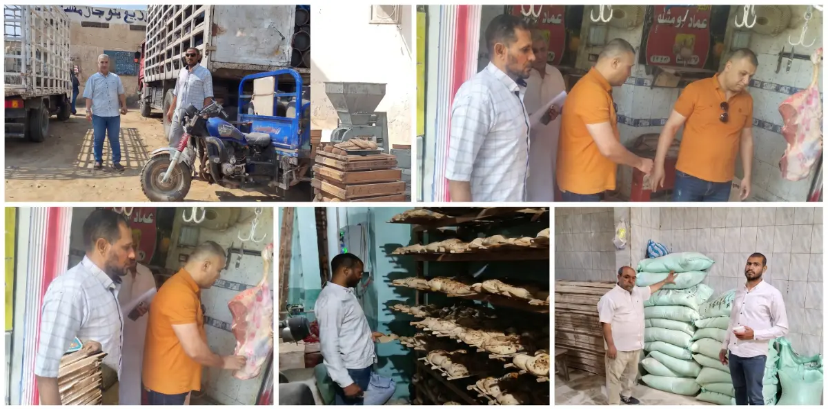 ضبط 30 مخالفة تموينية وسحب 300 لتر بنزين ومصادرة شيبسي فاسد بحملة موسعة في إهناسيا
